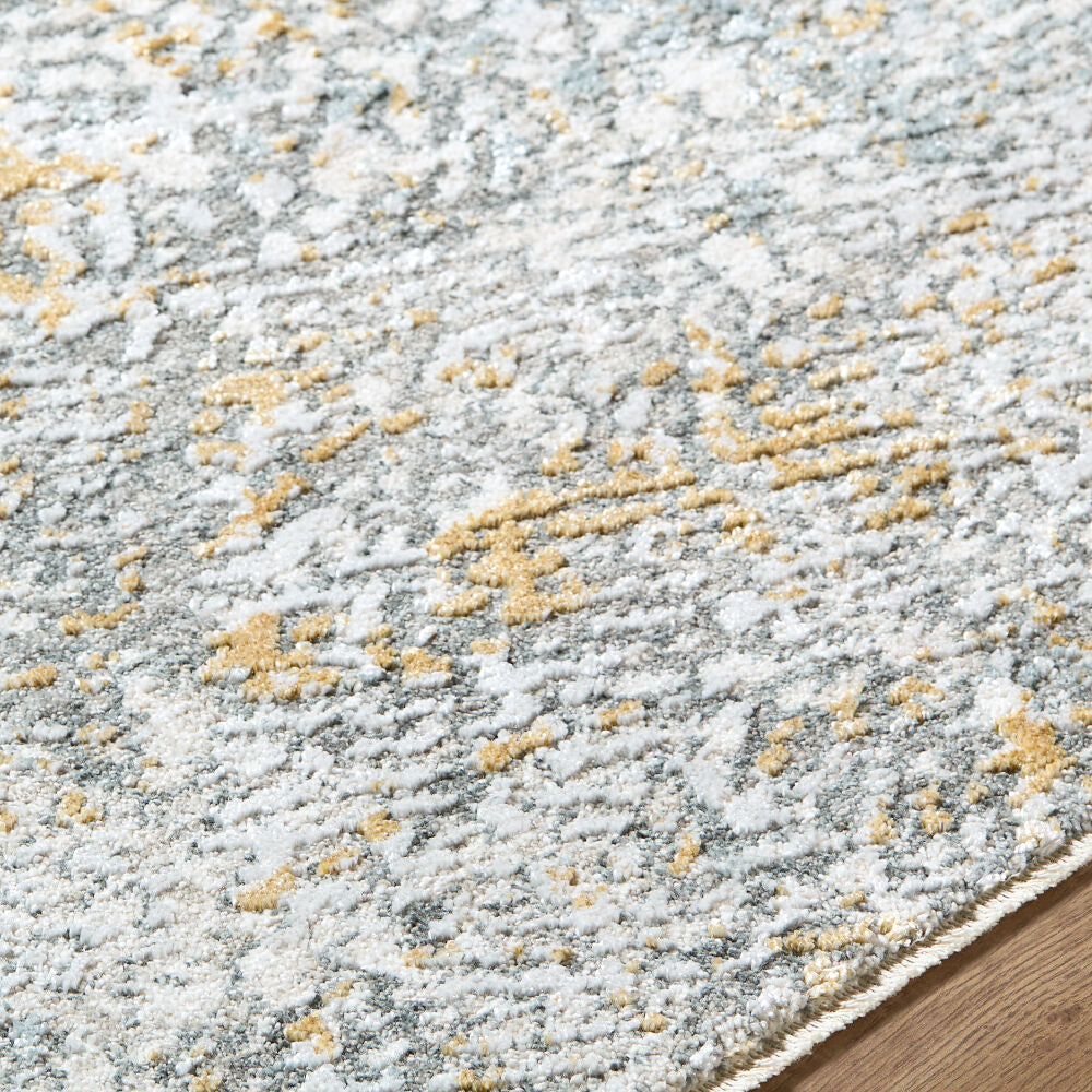 Dresden Denim/White Machine Woven Rug DRE-2320 - texture