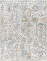 Dresden Denim/White Machine Woven Rug DRE-2323 - 2'7" x 10'