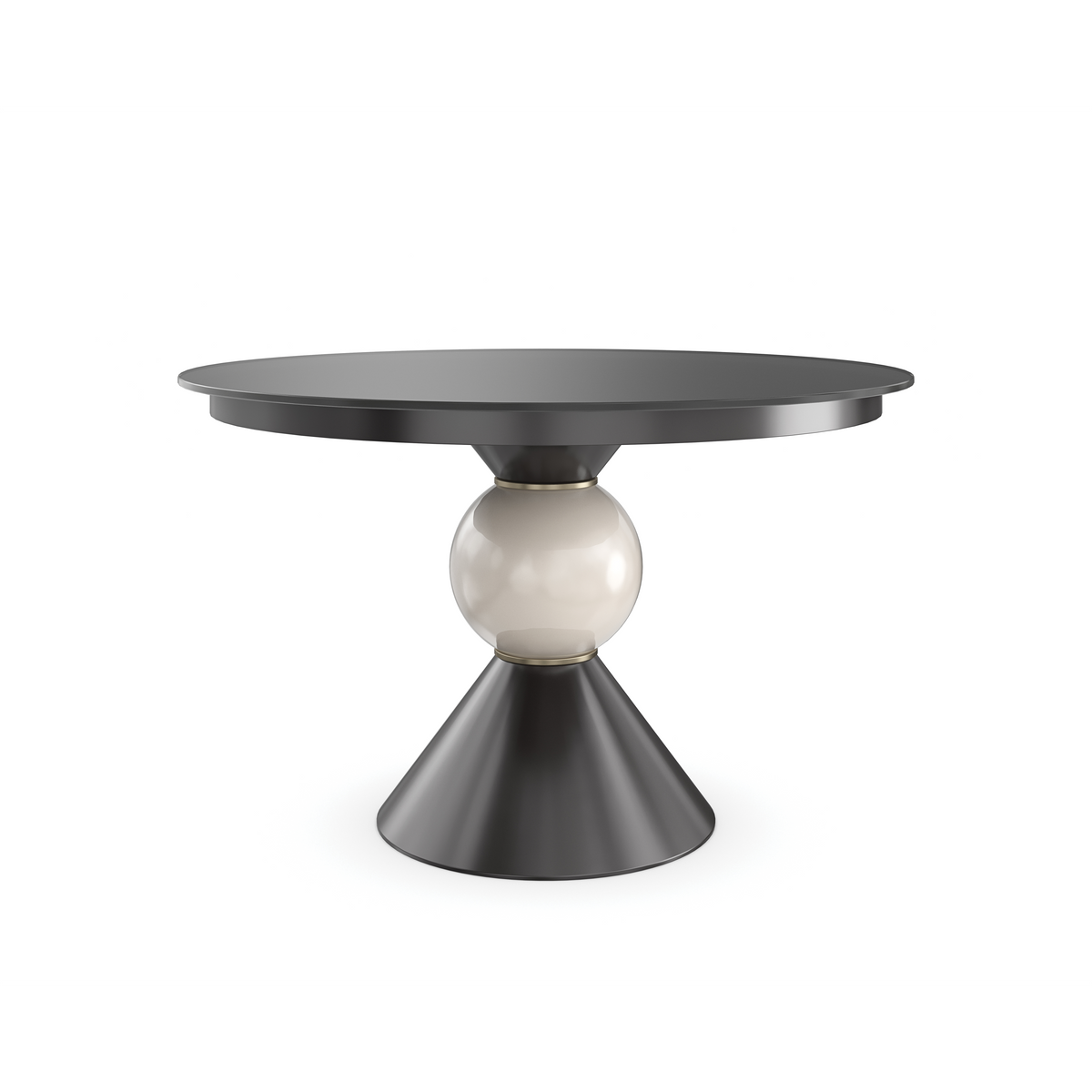 Chalice Almost Black Dining Table 48" by Caracole