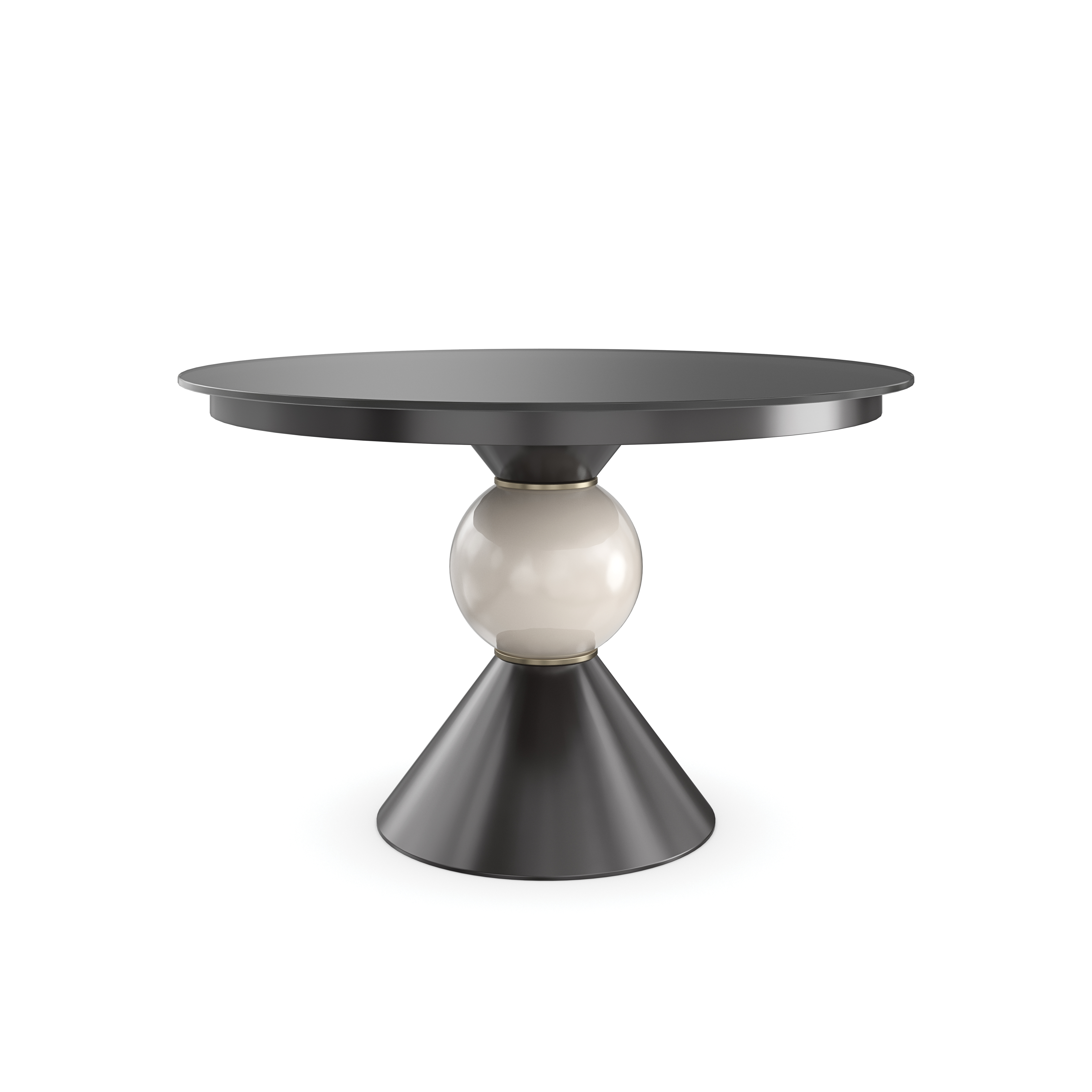 Chalice Almost Black Dining Table 48" by Caracole