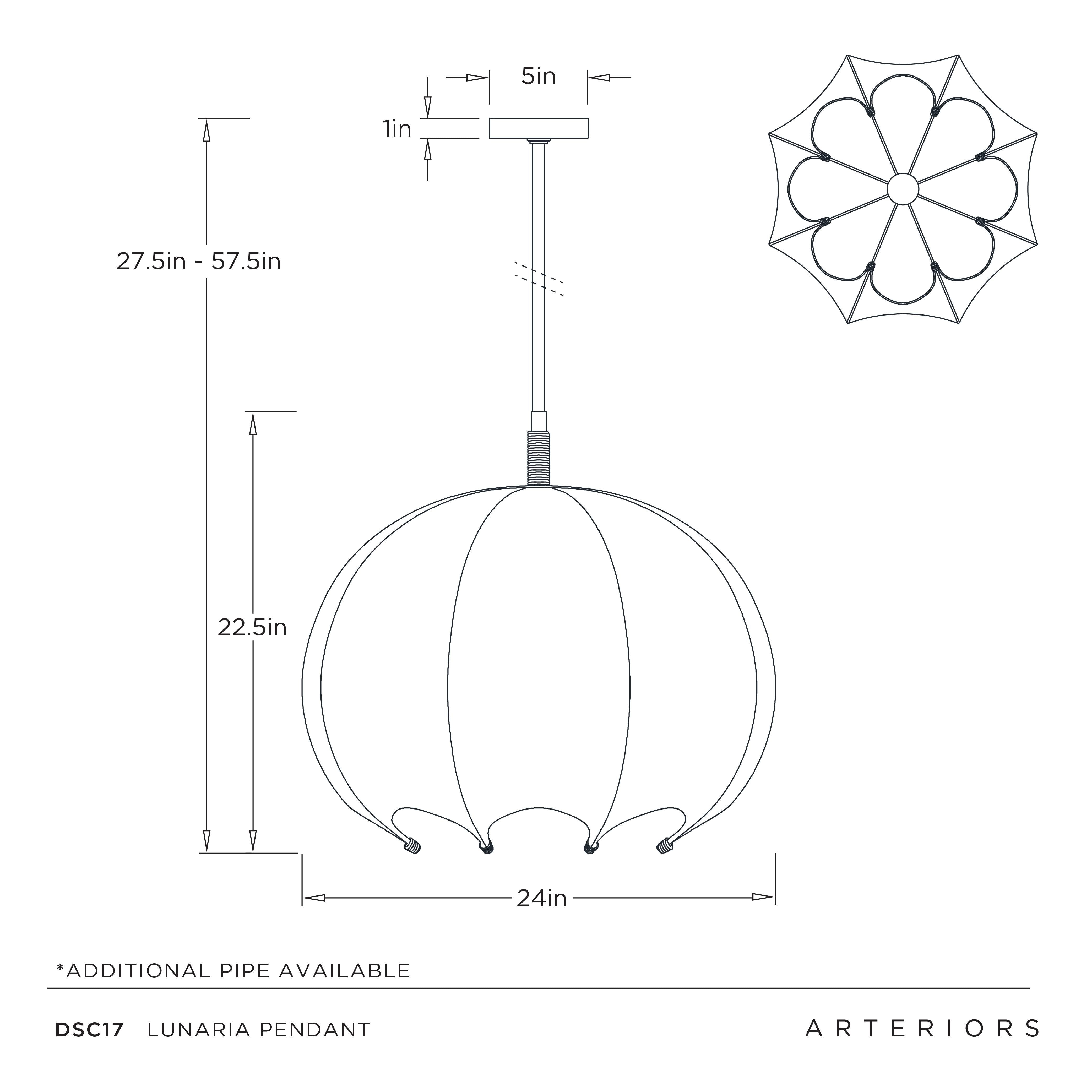 Lunaria Pendant by Arteriors - view 11