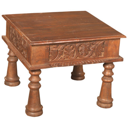 Handcarved Coffee Table 23"