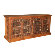 Antique Wood Sideboard 87"