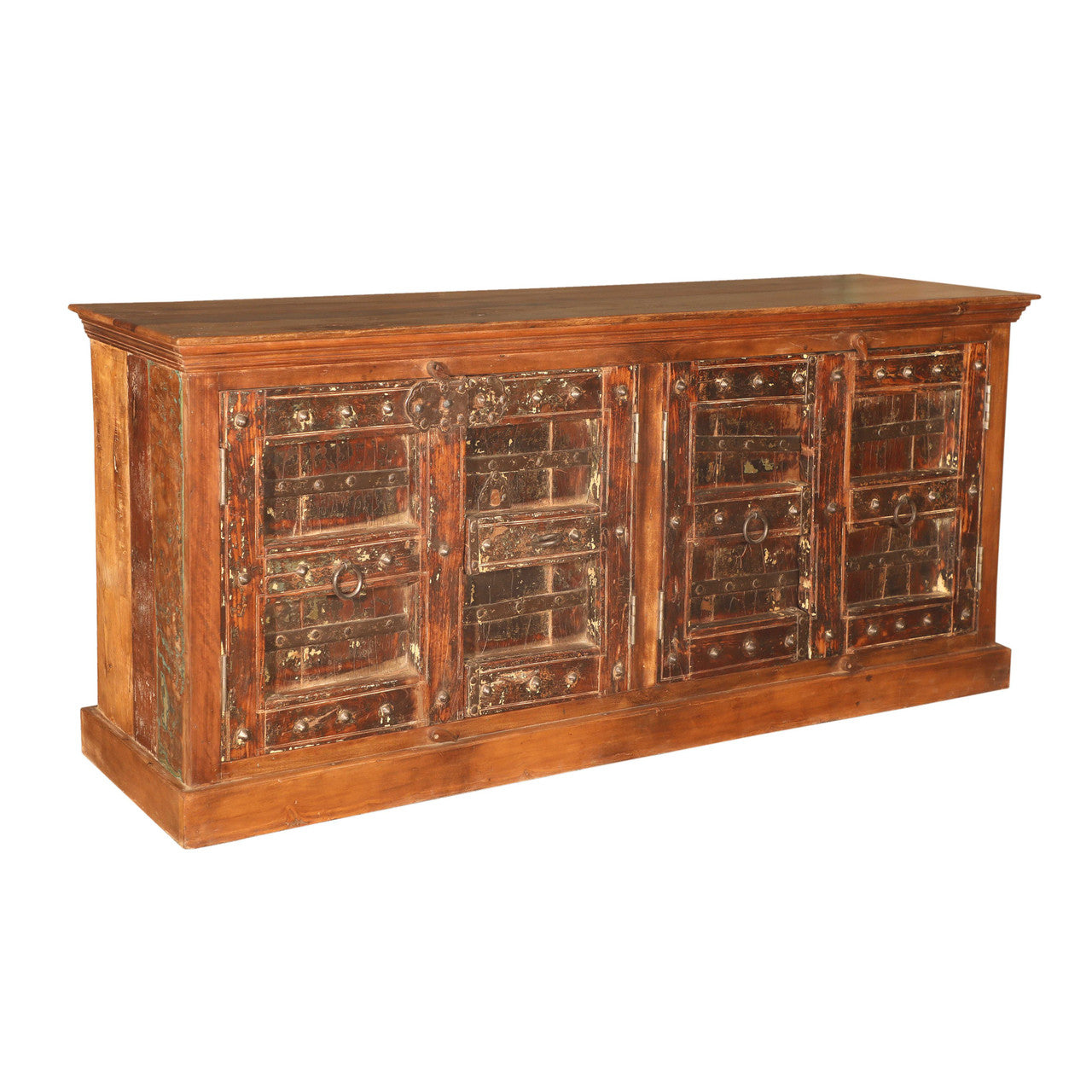 Antique Wood Sideboard 87"