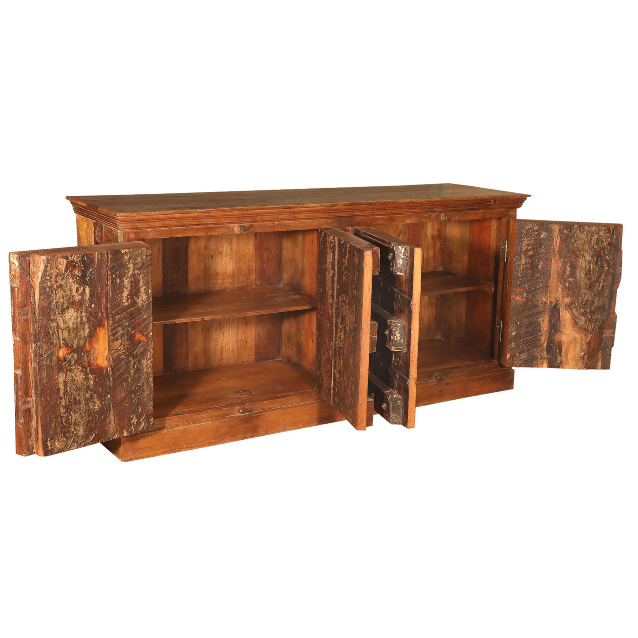 Antique Wood Sideboard 87"
