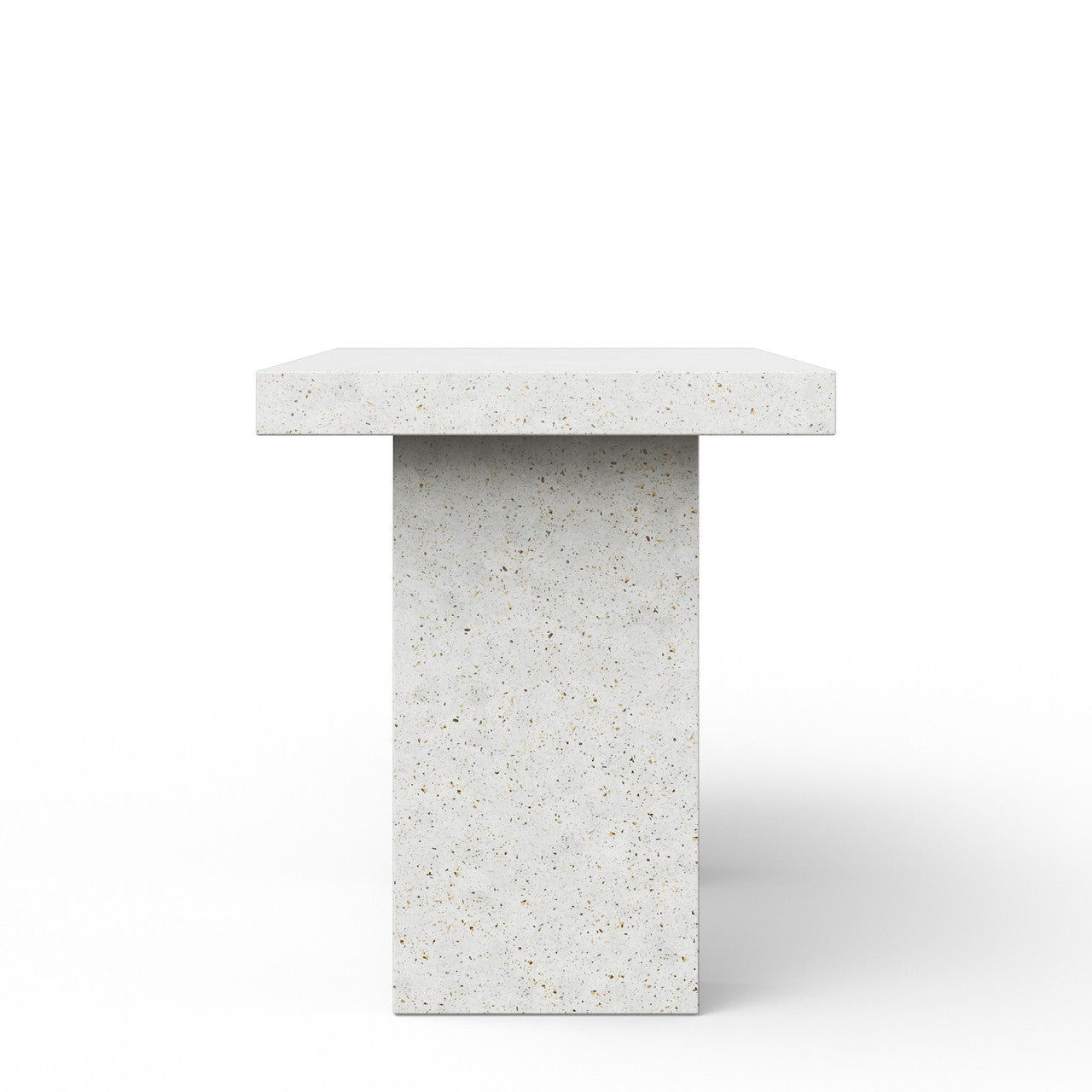 Mixx - Elcor - Bar Height Dining Table - 35.5" x 70.75" - Ivory Terrazzo