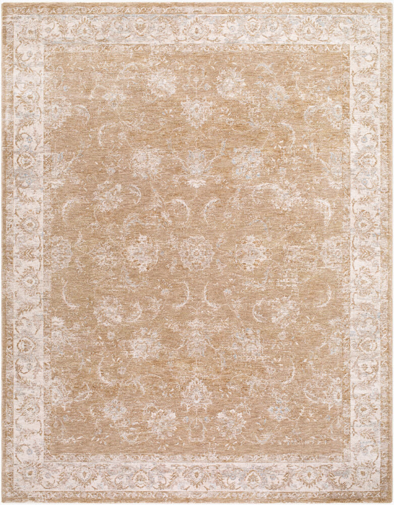 Da Vinci Cream/Tan Machine Woven Rug DVC-2300 - 2'7" x 10'