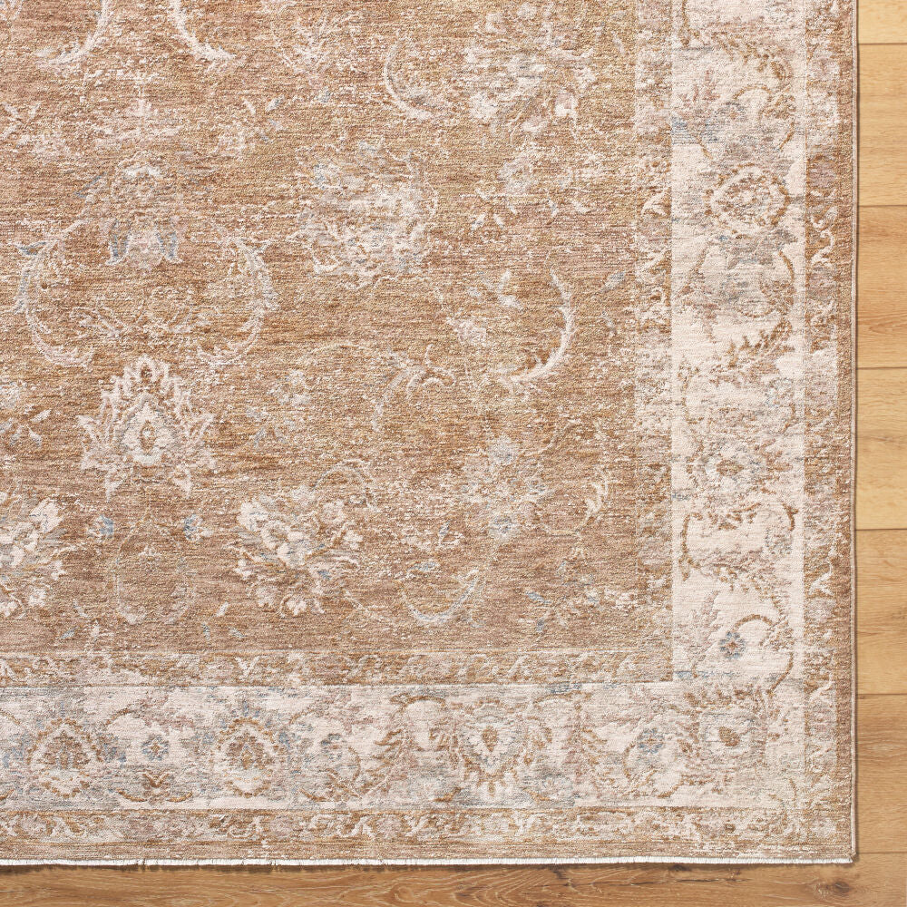 Da Vinci Cream/Tan Machine Woven Rug DVC-2300 - overhead