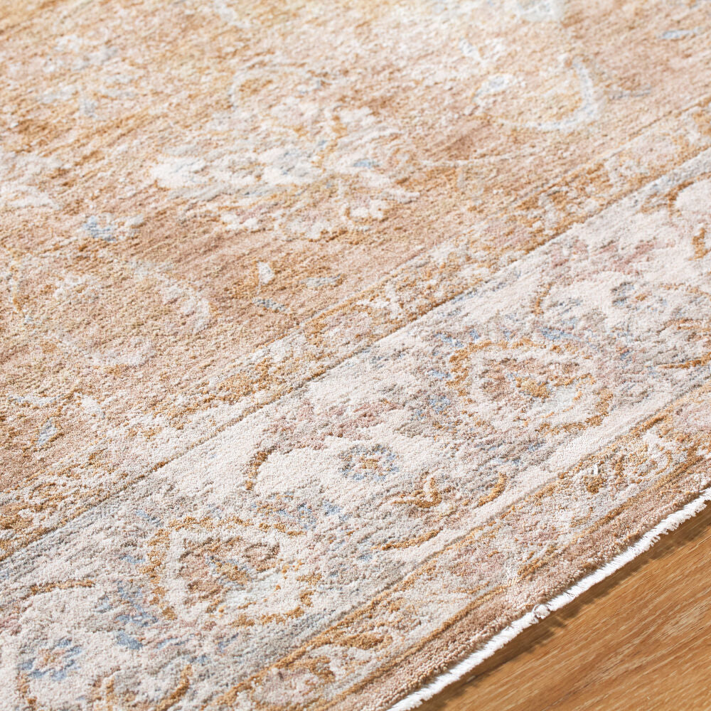 Da Vinci Cream/Tan Machine Woven Rug DVC-2300 - texture