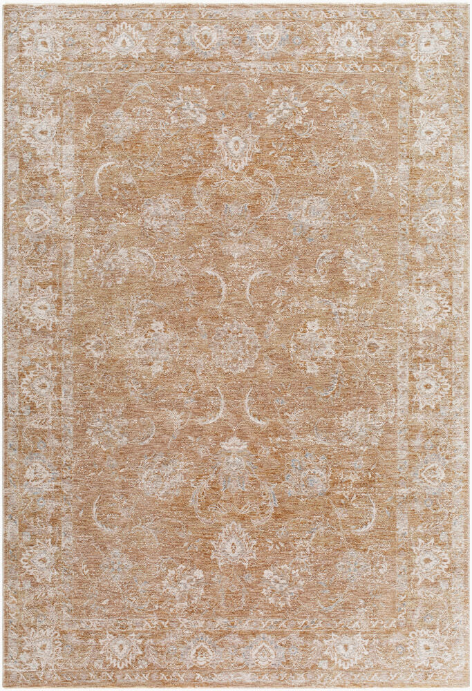 Da Vinci Cream/Tan Machine Woven Rug DVC-2301 - 2'7" x 10'
