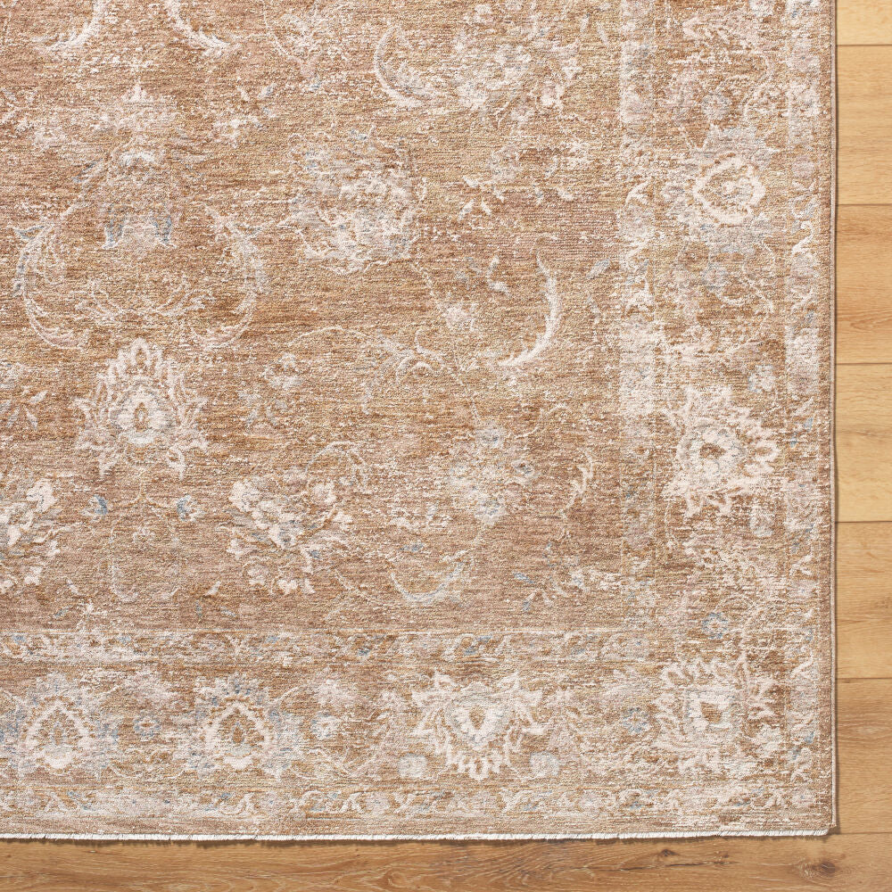 Da Vinci Cream/Tan Machine Woven Rug DVC-2301 - overhead