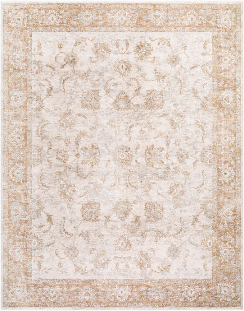 Da Vinci Blue/Tan Machine Woven Rug DVC-2302 - 2'7" x 10'