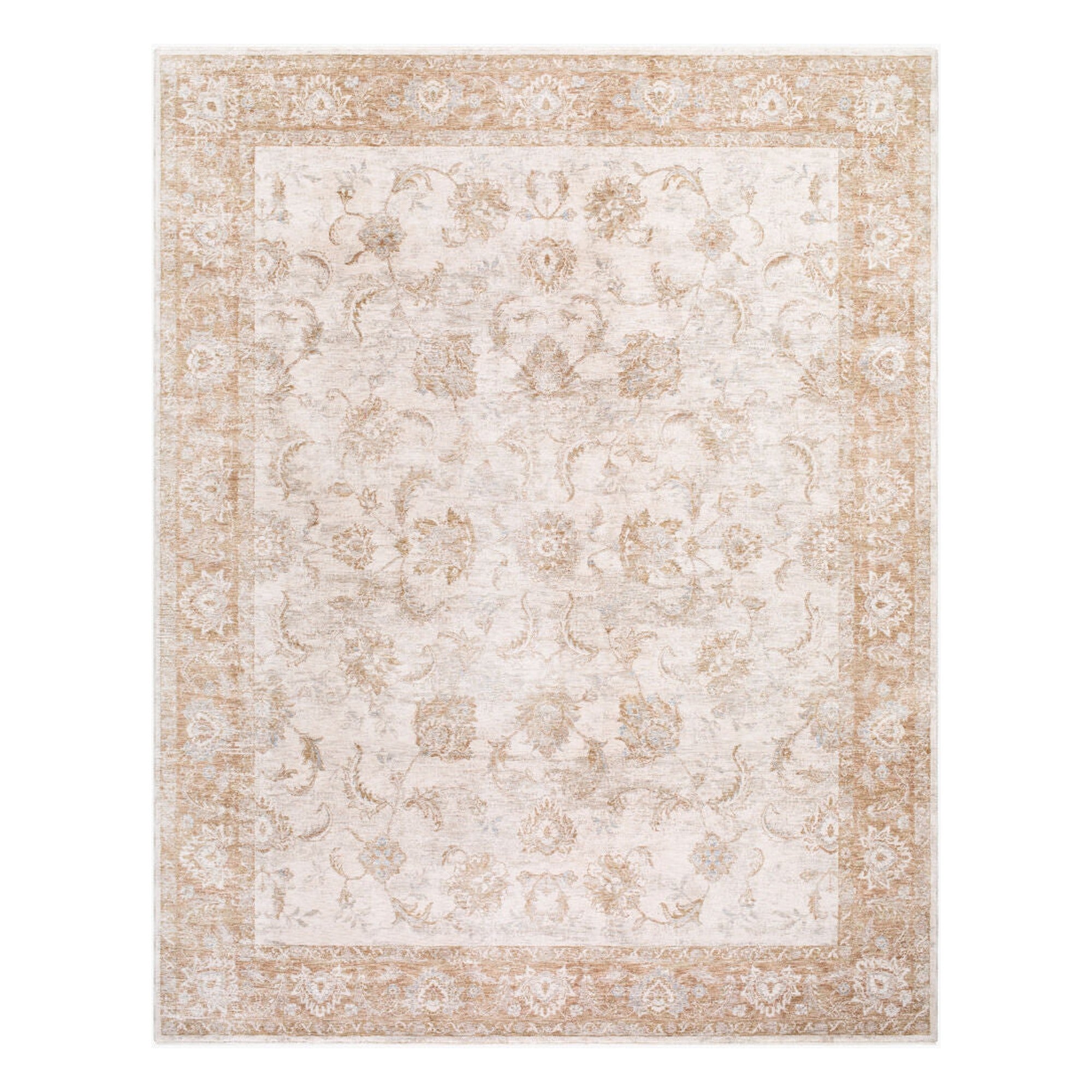 Da Vinci Blue/Tan Machine Woven Rug DVC-2302 - 2'7" x 10'