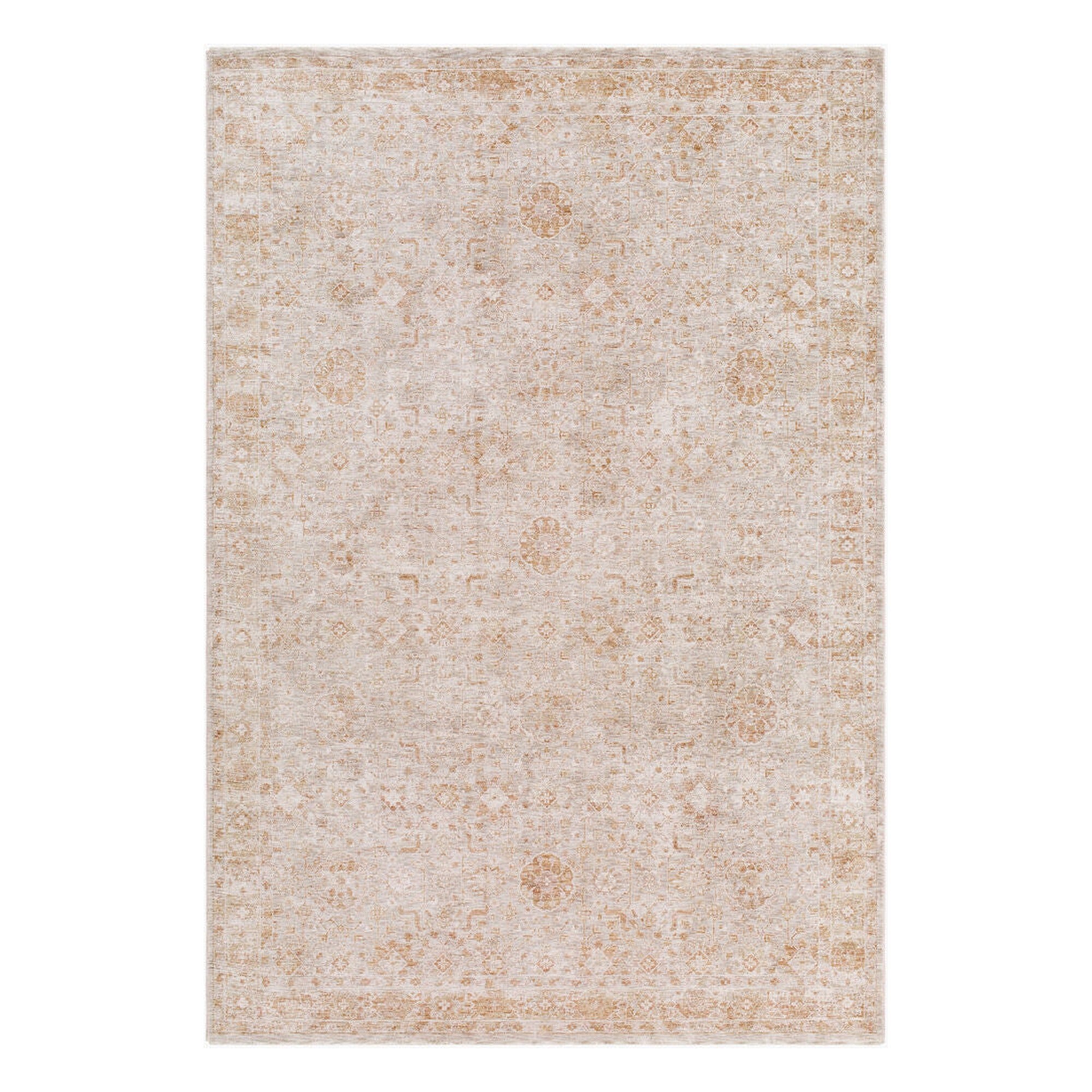 Da Vinci Blue/Tan Machine Woven Rug DVC-2304 - 2'7" x 10'
