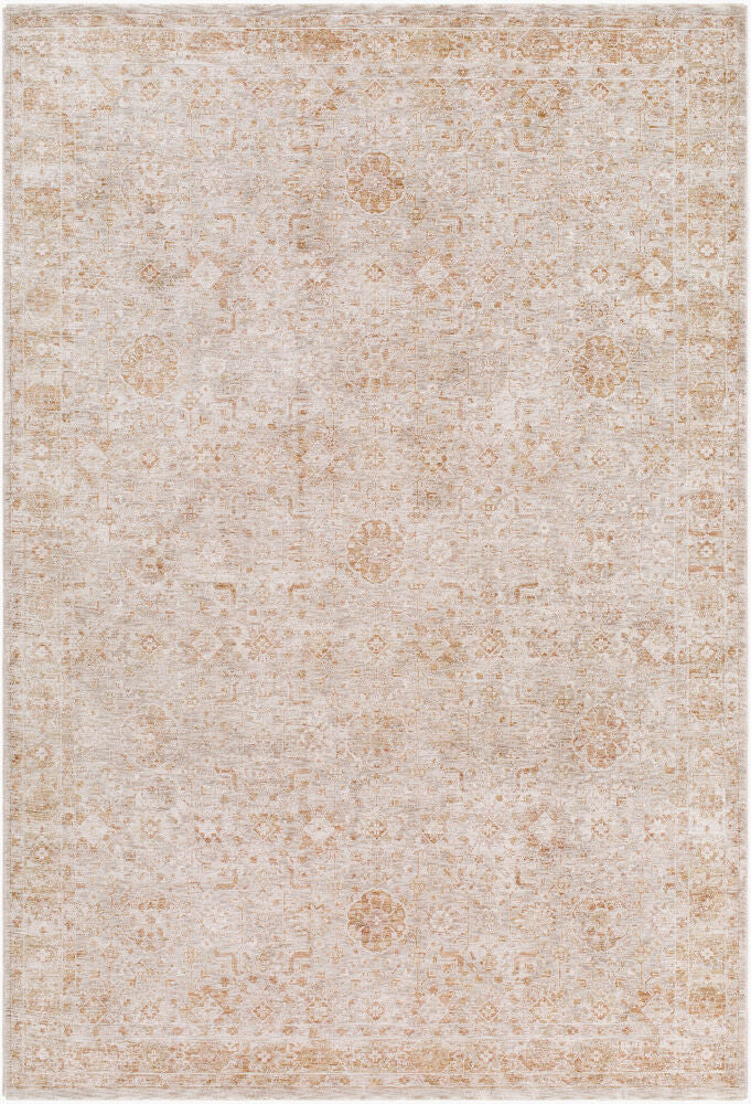 Da Vinci Blue/Tan Machine Woven Rug DVC-2304 - 2'7" x 10'