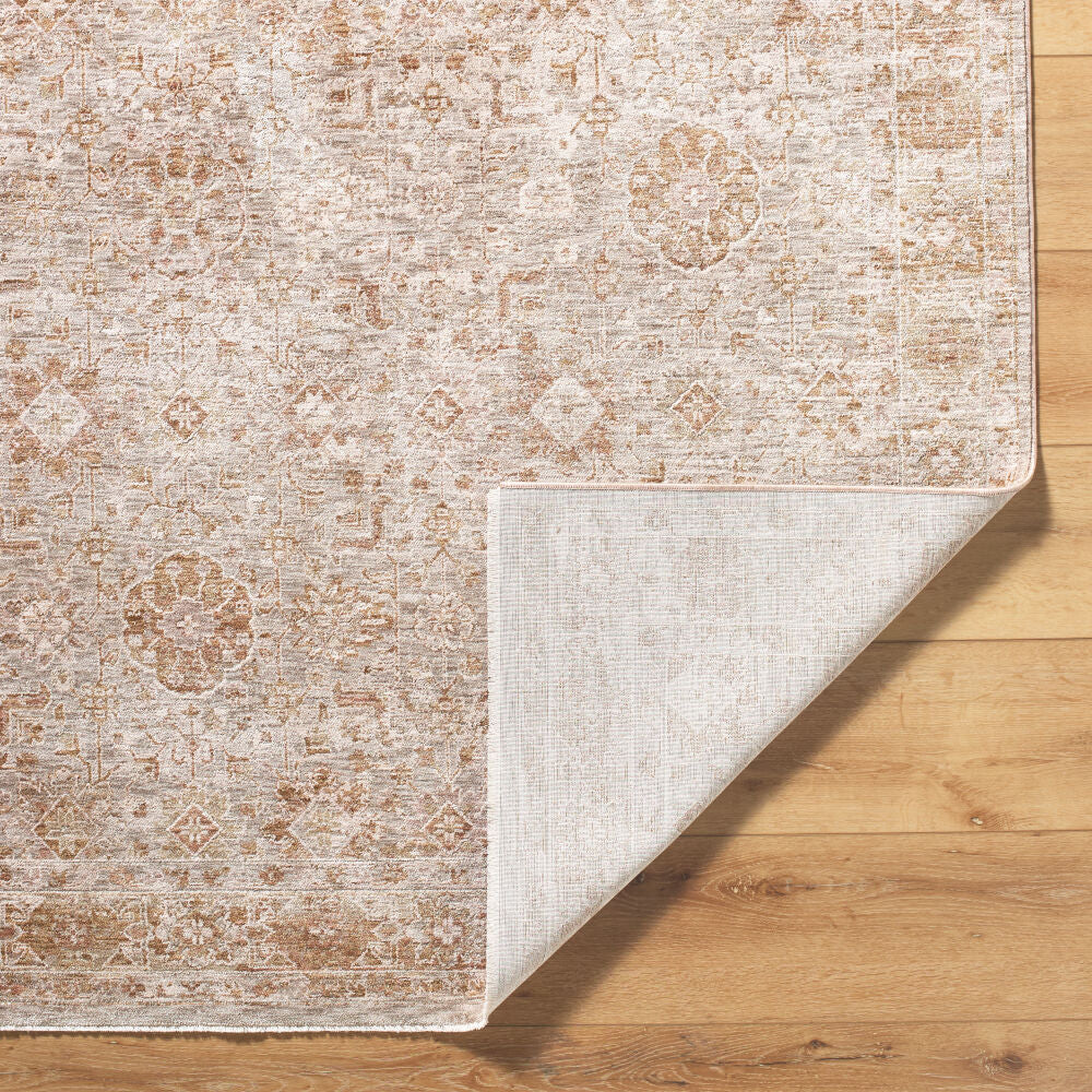 Da Vinci Blue/Tan Machine Woven Rug DVC-2304 - fold