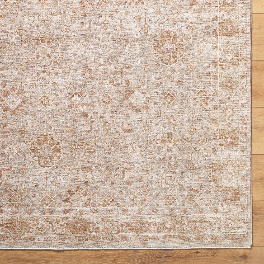 Da Vinci Blue/Tan Machine Woven Rug DVC-2304 - overhead