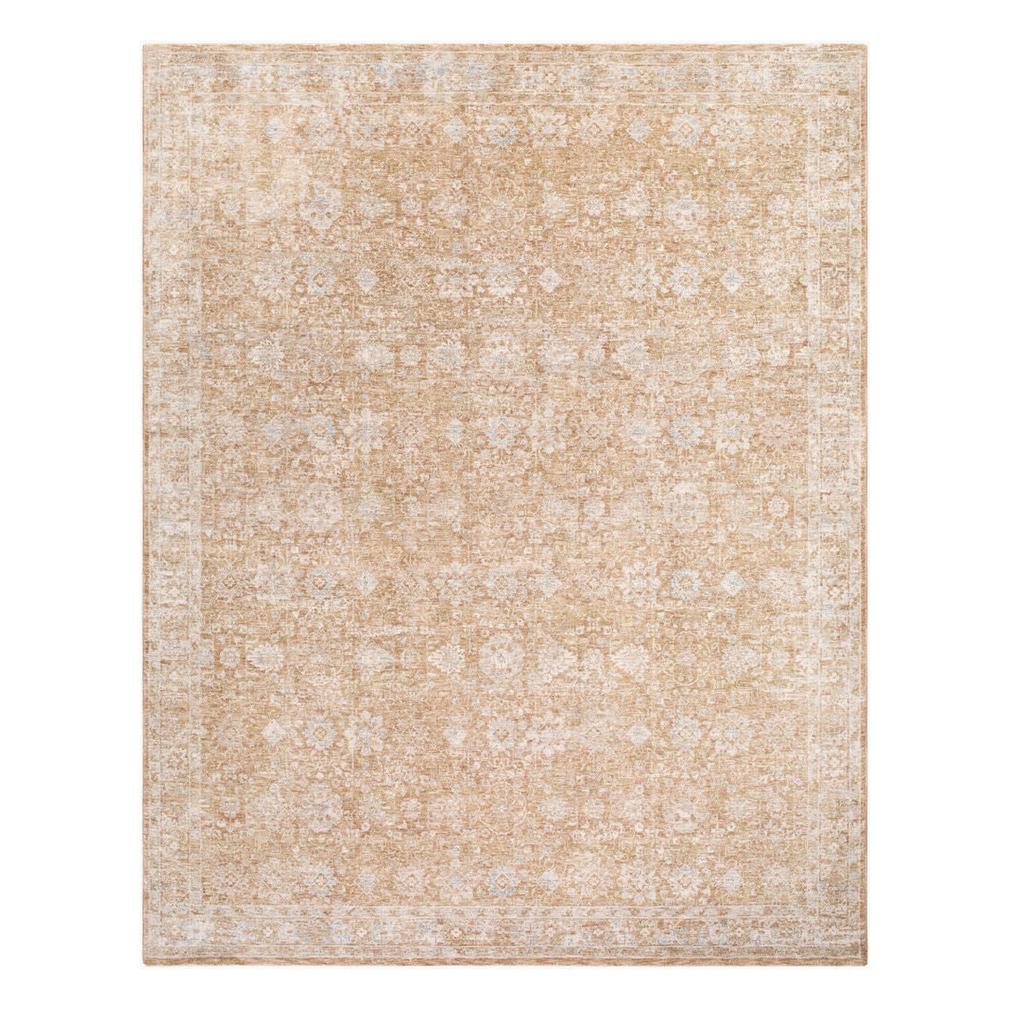 Da Vinci Blue/Tan Machine Woven Rug DVC-2305 - 2'7" x 10'