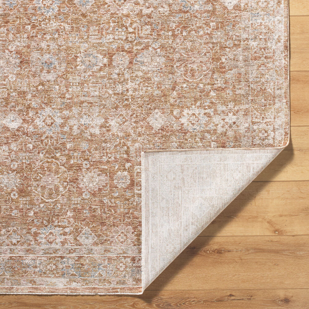 Da Vinci Blue/Tan Machine Woven Rug DVC-2305 - fold