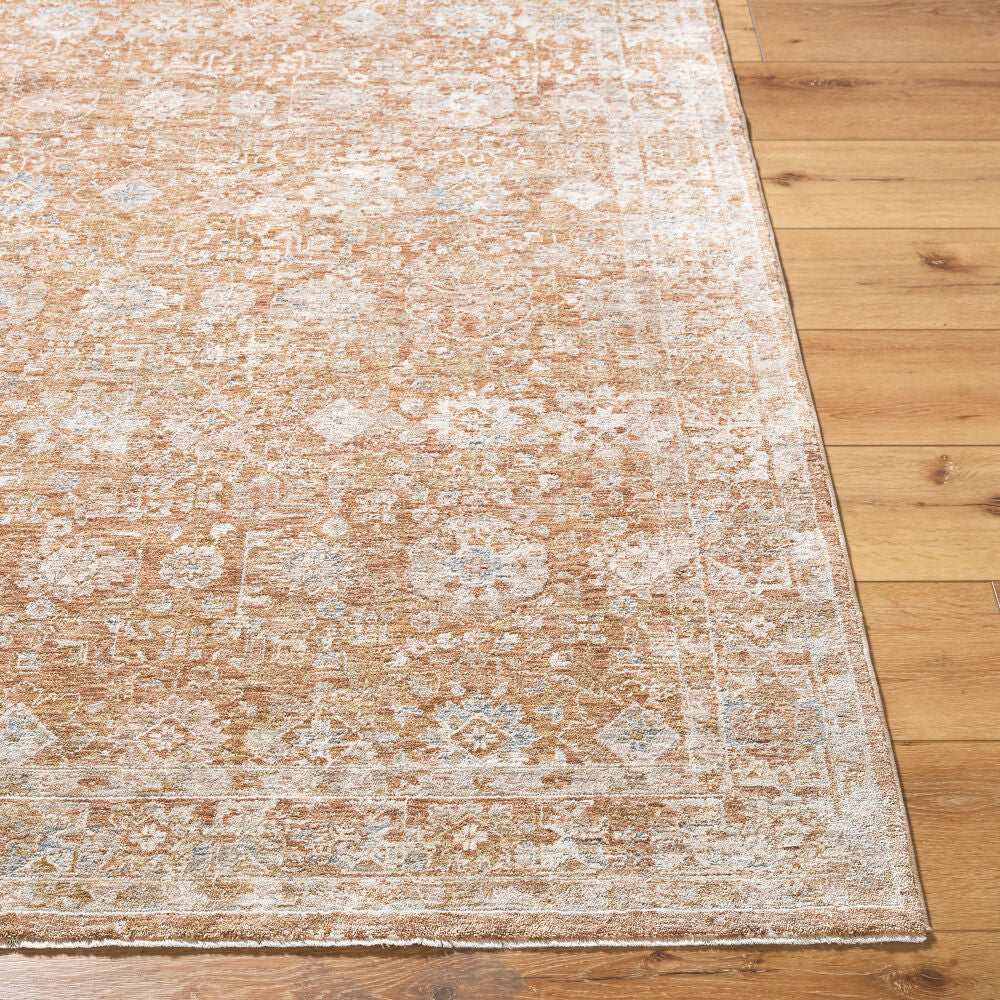Da Vinci Blue/Tan Machine Woven Rug DVC-2305 - front