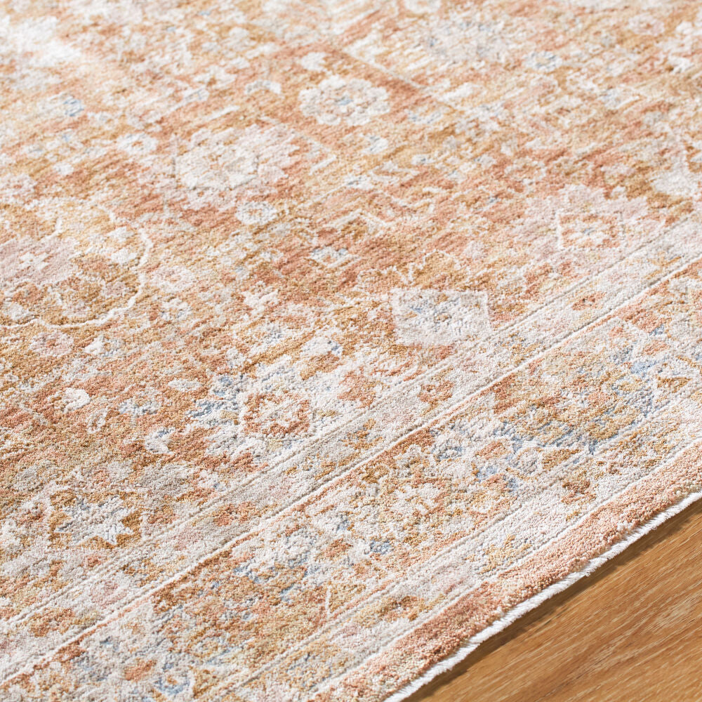 Da Vinci Blue/Tan Machine Woven Rug DVC-2305 - texture