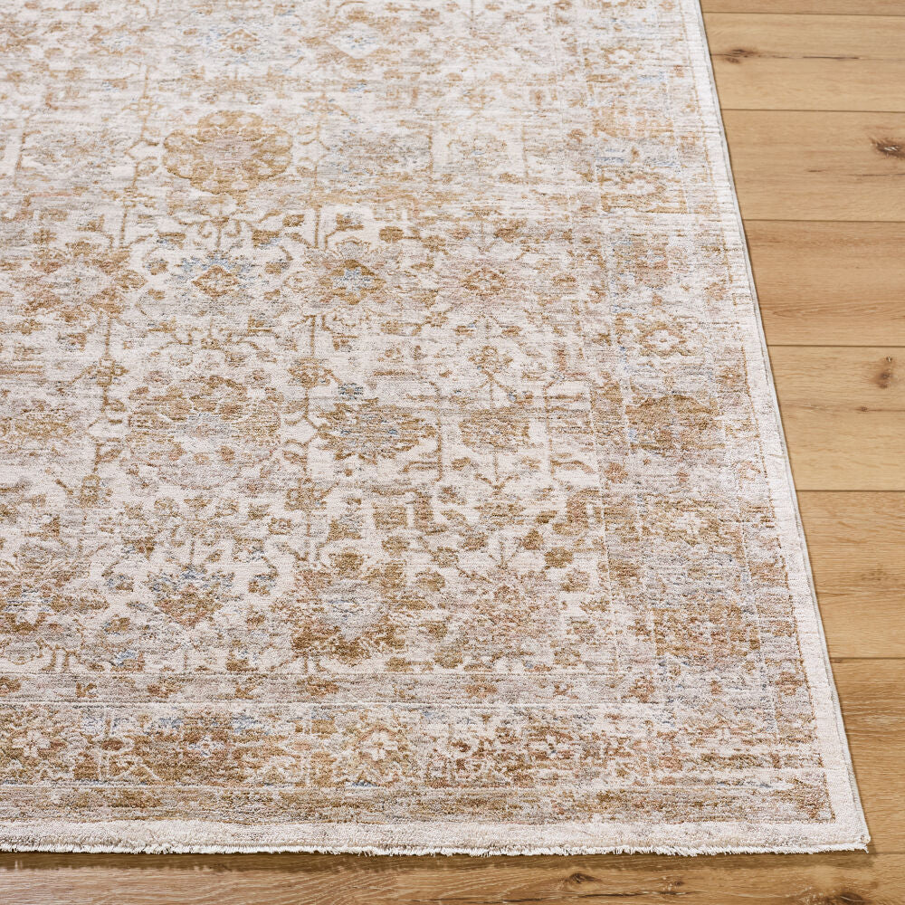 Da Vinci Blue/Tan Machine Woven Rug DVC-2306 - front