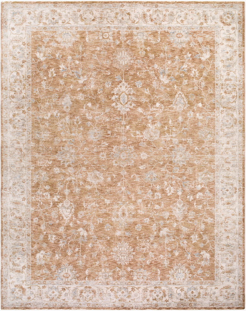 Da Vinci Blue/Tan Machine Woven Rug DVC-2308 - 2'7" x 10'