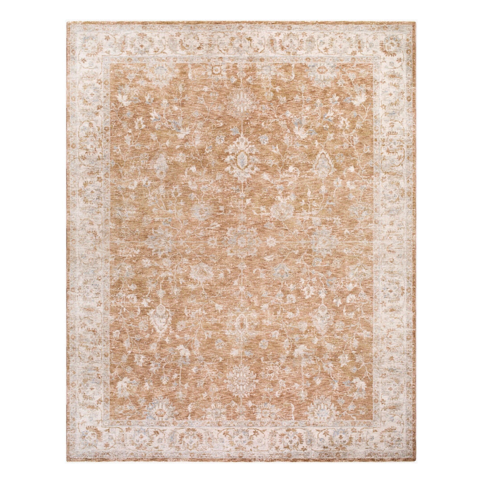 Da Vinci Blue/Tan Machine Woven Rug DVC-2308 - 2'7" x 10'