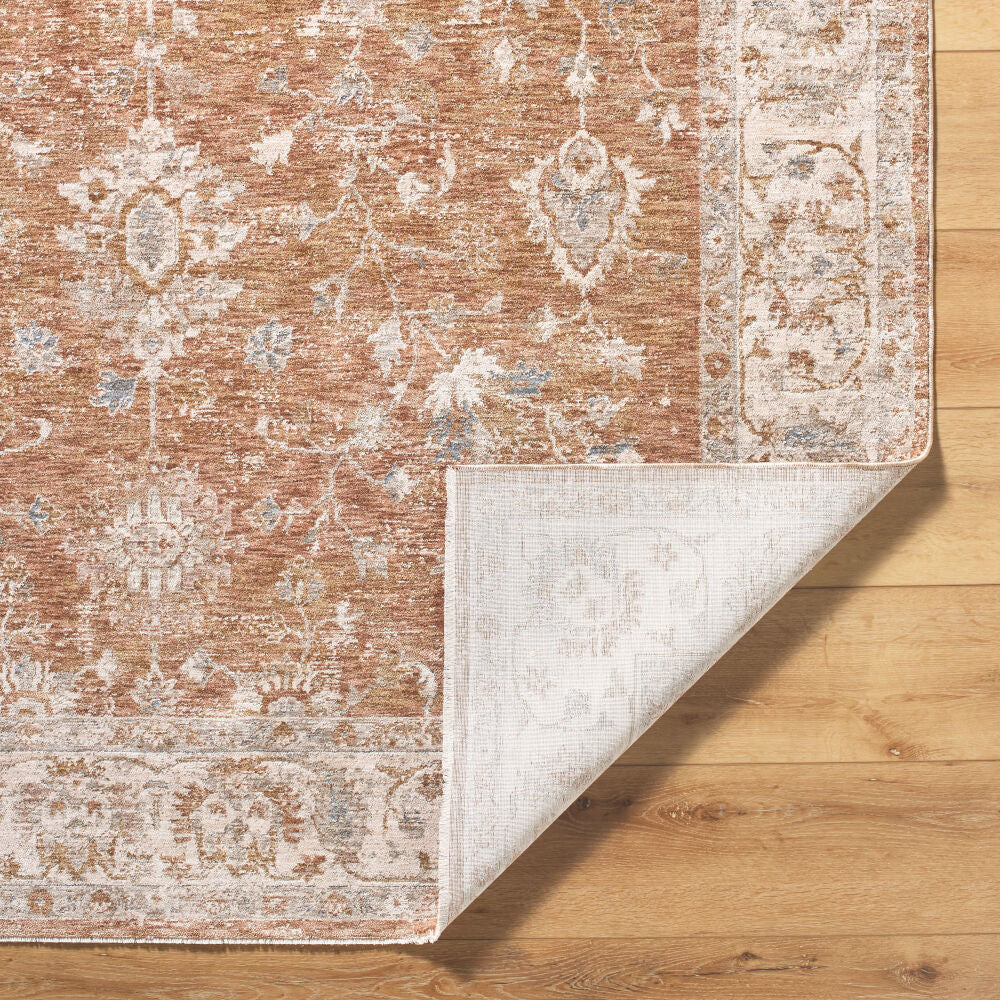Da Vinci Blue/Tan Machine Woven Rug DVC-2308 - fold