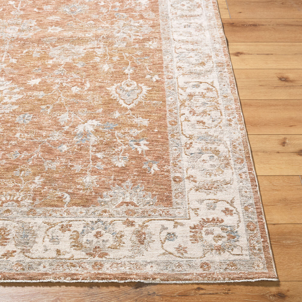 Da Vinci Blue/Tan Machine Woven Rug DVC-2308 - front