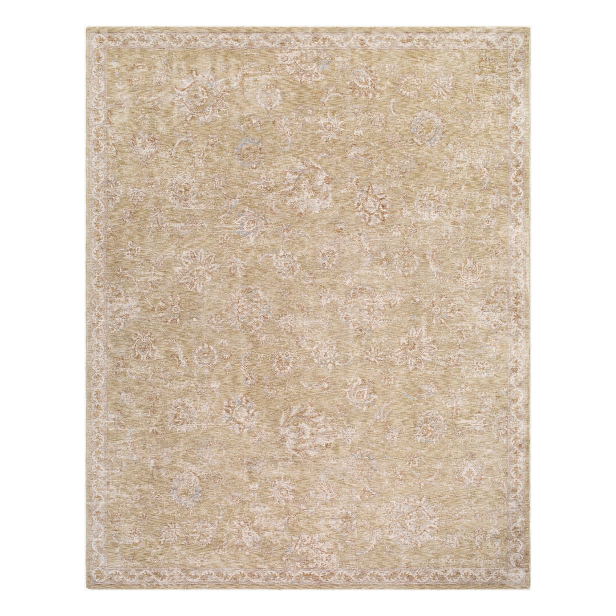 Da Vinci Blue/Tan Machine Woven Rug DVC-2309 - 2'7" x 10'