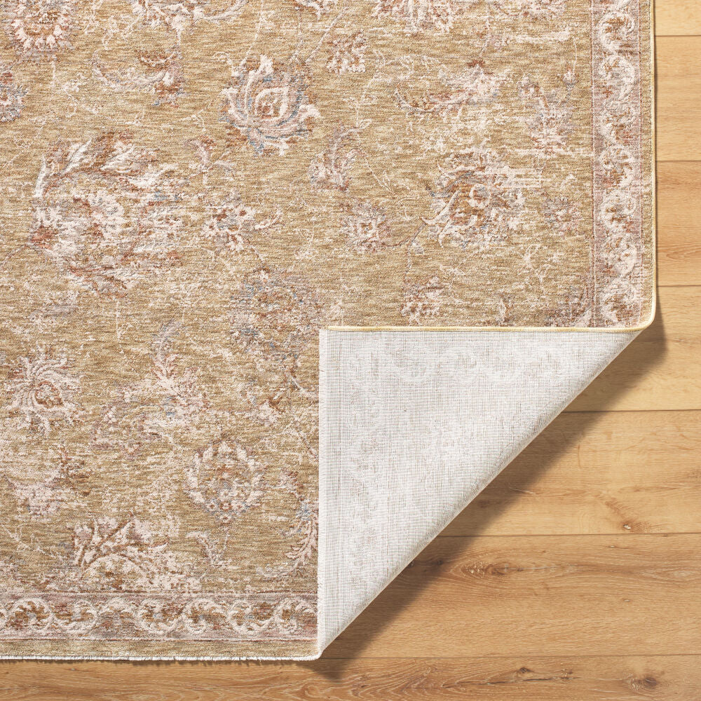 Da Vinci Blue/Tan Machine Woven Rug DVC-2309 - fold