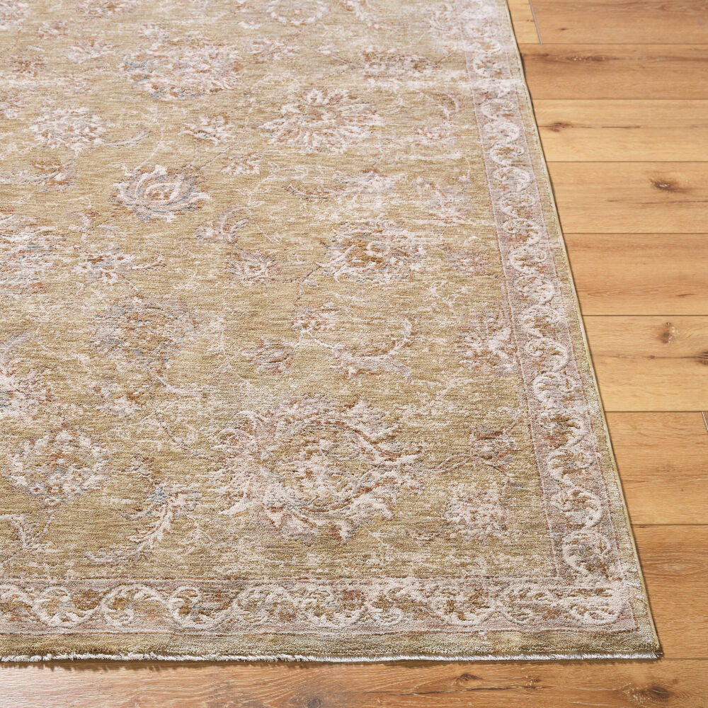 Da Vinci Blue/Tan Machine Woven Rug DVC-2309 - front
