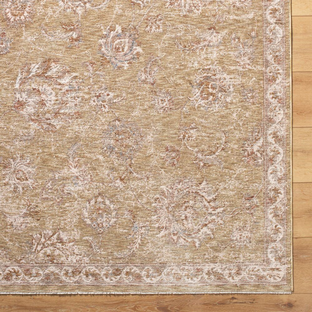 Da Vinci Blue/Tan Machine Woven Rug DVC-2309 - overhead