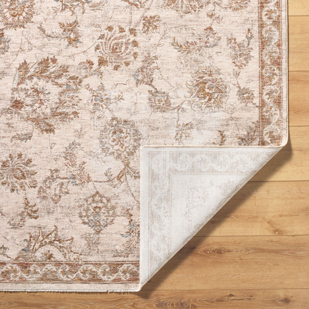 Da Vinci Blue/Tan Machine Woven Rug DVC-2310 - fold
