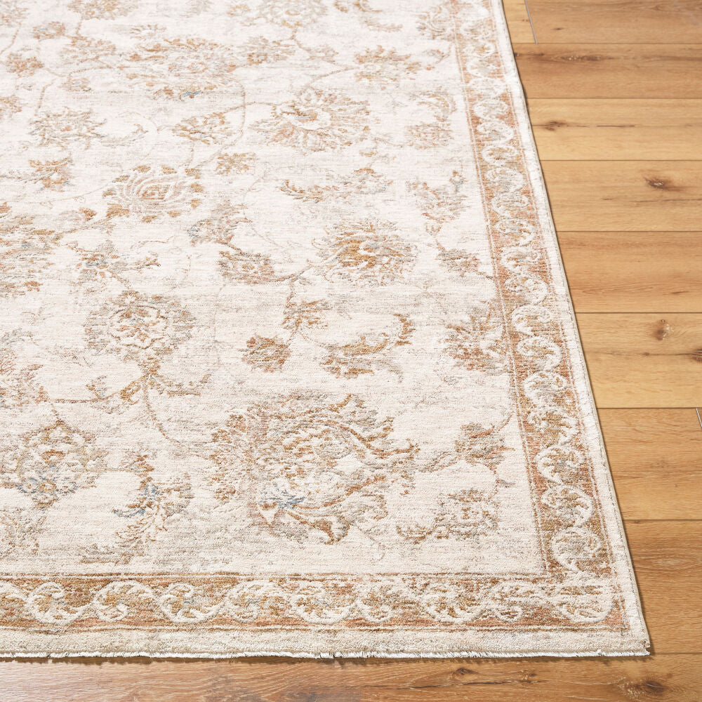 Da Vinci Blue/Tan Machine Woven Rug DVC-2310 - front