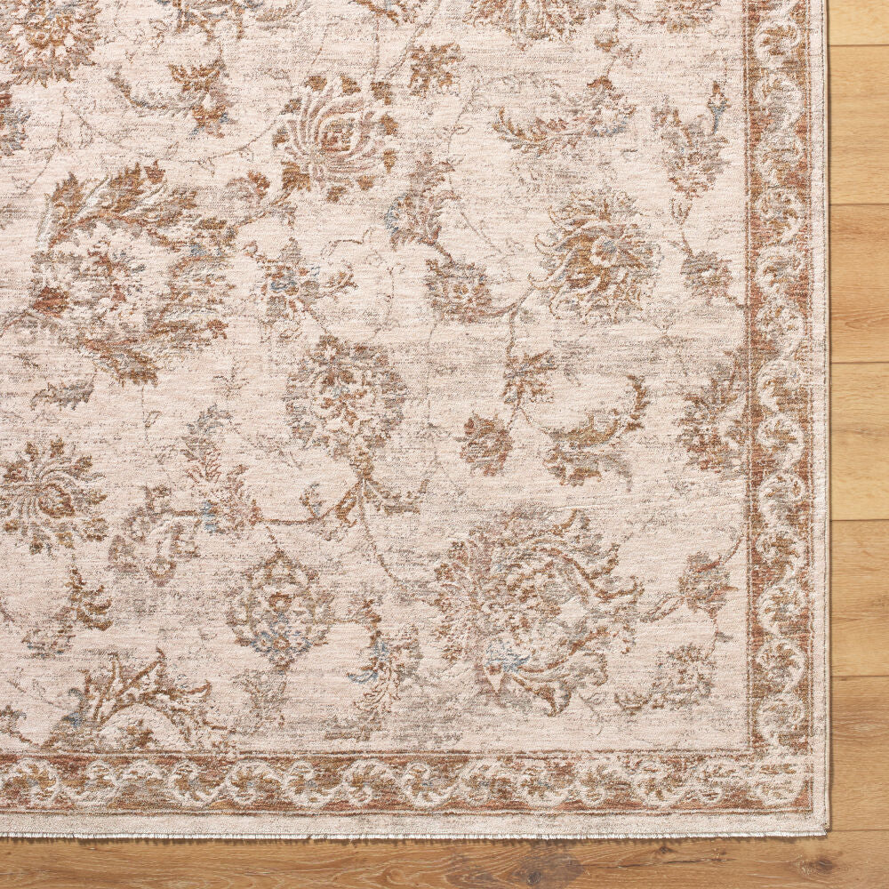 Da Vinci Blue/Tan Machine Woven Rug DVC-2310 - overhead