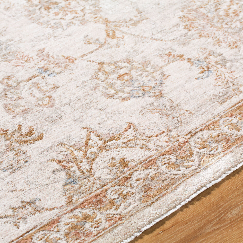 Da Vinci Blue/Tan Machine Woven Rug DVC-2310 - texture
