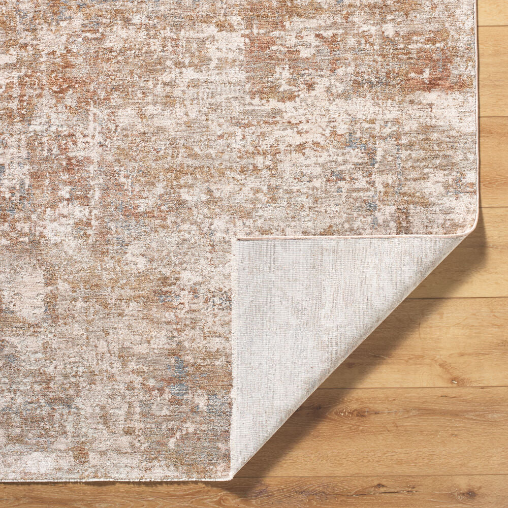 Da Vinci Blue/Tan Machine Woven Rug DVC-2311 - fold