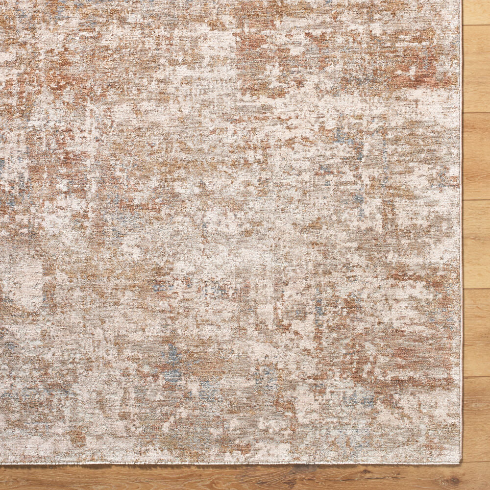 Da Vinci Blue/Tan Machine Woven Rug DVC-2311 - overhead