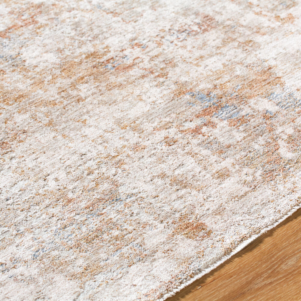 Da Vinci Blue/Tan Machine Woven Rug DVC-2311 - texture