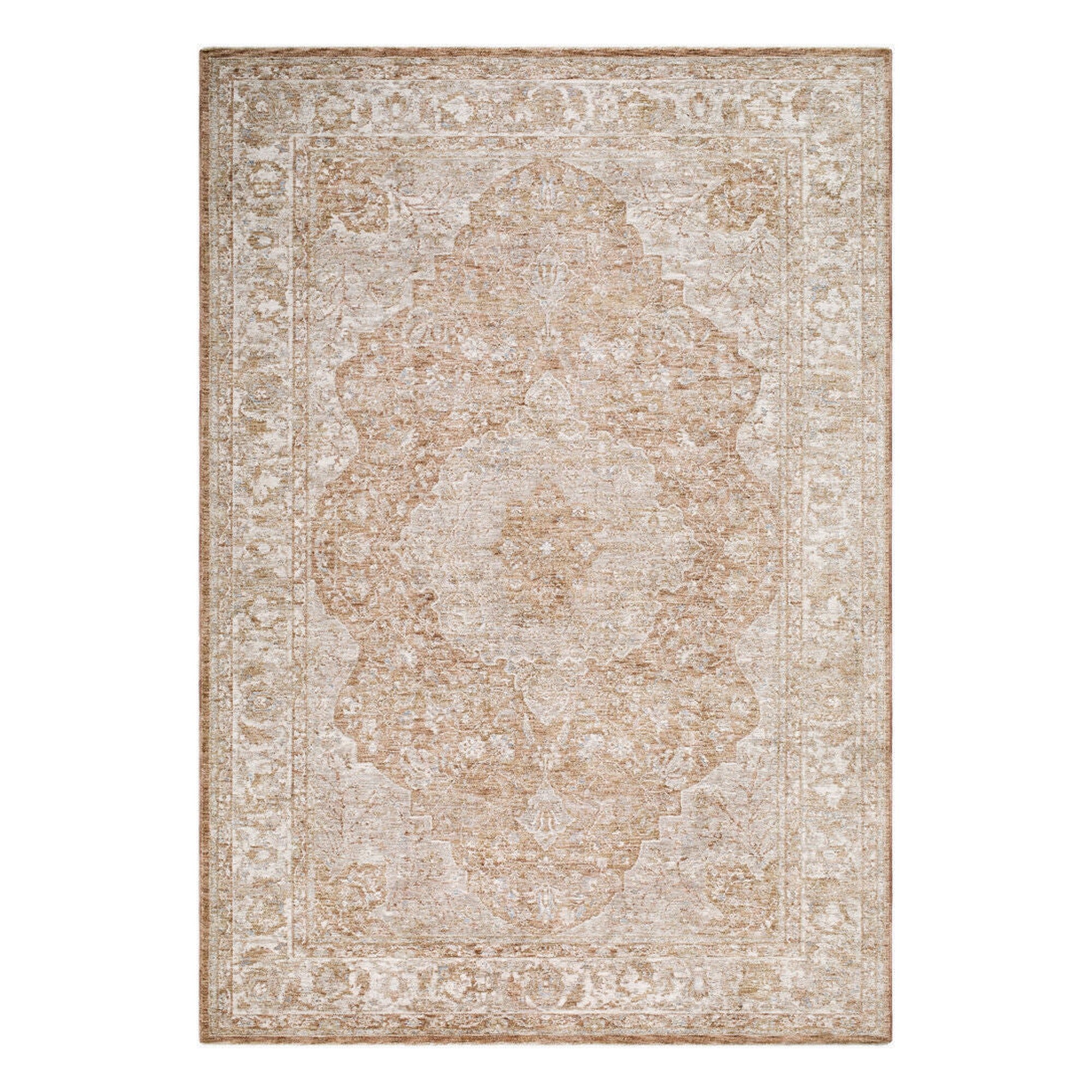 Da Vinci Dusty Sage/Tan Machine Woven Rug DVC-2313 - 2'7" x 10'