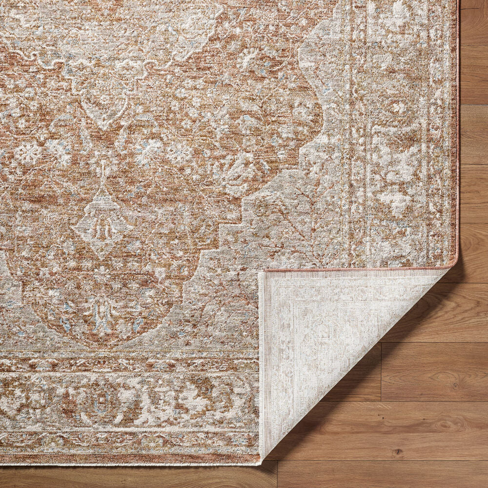 Da Vinci Dusty Sage/Tan Machine Woven Rug DVC-2313 - fold