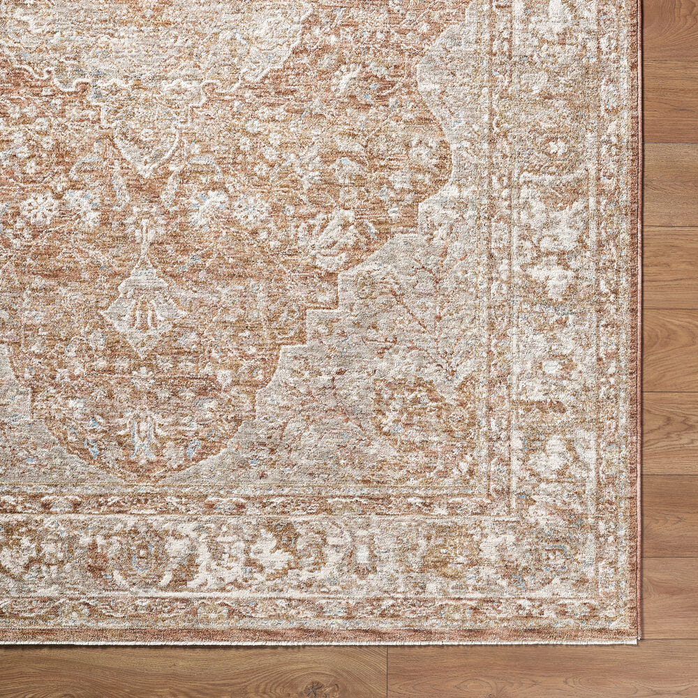 Da Vinci Dusty Sage/Tan Machine Woven Rug DVC-2313 - overhead
