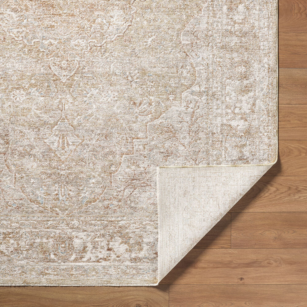 Da Vinci Dusty Sage/Tan Machine Woven Rug DVC-2314 - fold