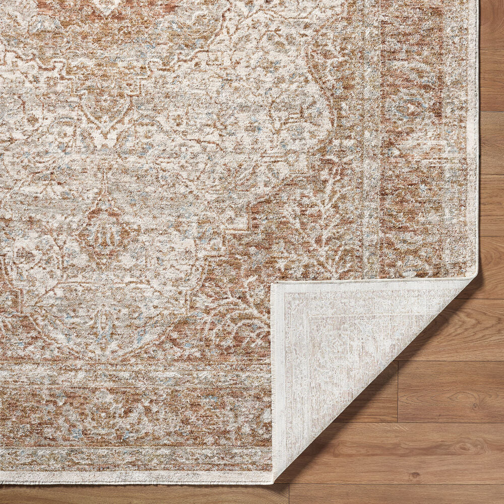 Da Vinci Dusty Sage/Tan Machine Woven Rug DVC-2315 - fold