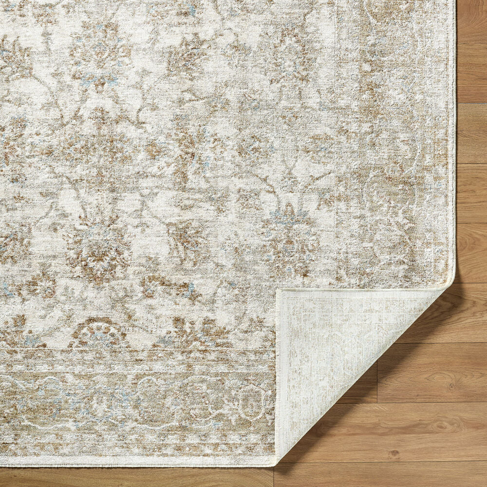 Da Vinci Dusty Sage/Tan Machine Woven Rug DVC-2316 - fold