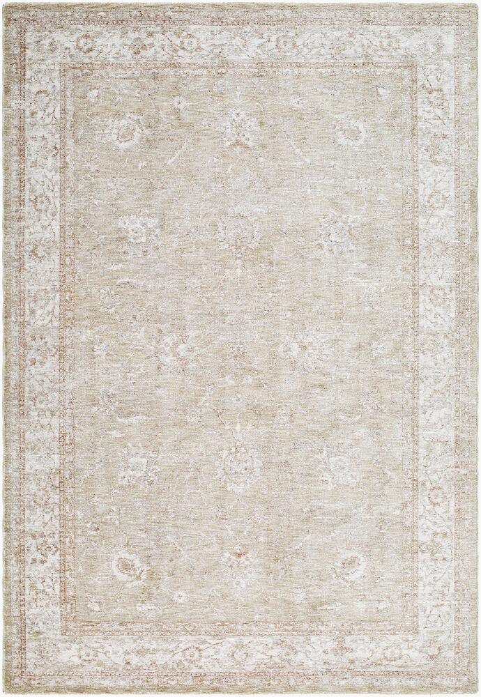 Da Vinci Dusty Sage/Tan Machine Woven Rug DVC-2317 - 2'7" x 10'