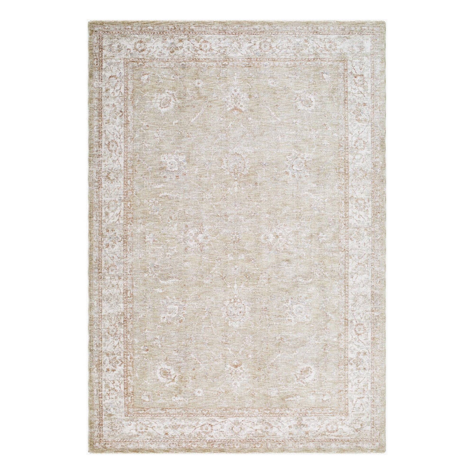 Da Vinci Dusty Sage/Tan Machine Woven Rug DVC-2317 - 2'7" x 10'