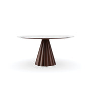 All Natural Rich Walnut Dining Table 60" by Caracole